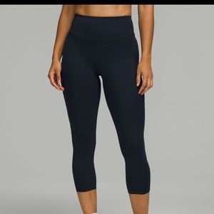 Lululemon base pace high rise crop legging Navy